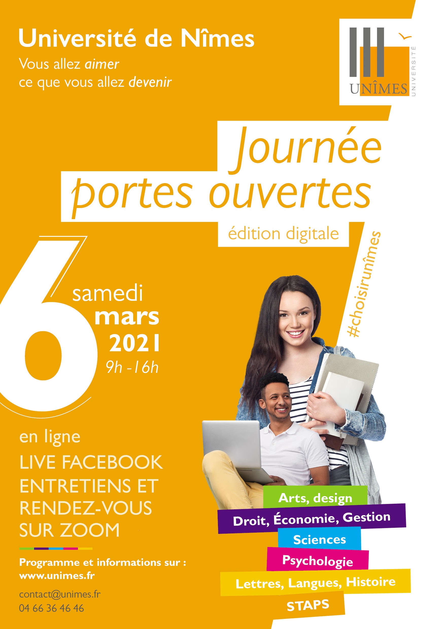 Les journées portes ouvertes de l'Université de Nîmes et à l'IUT de Nîmes